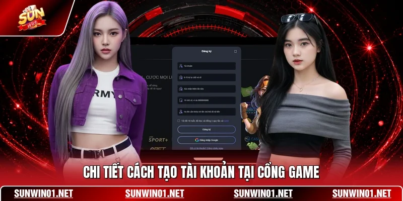Chi tiết cách tạo tài khoản tại cổng game