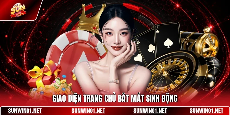 Giao diện trang chủ bắt mắt sinh động