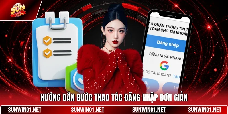 Hướng dẫn bước thao tác đăng nhập đơn giản